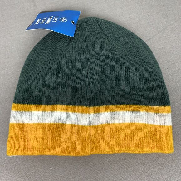 47 Brand Beanie Green Bay Packers Kids One Size Green Yellow NWT Buddie - Picture 3 of 7